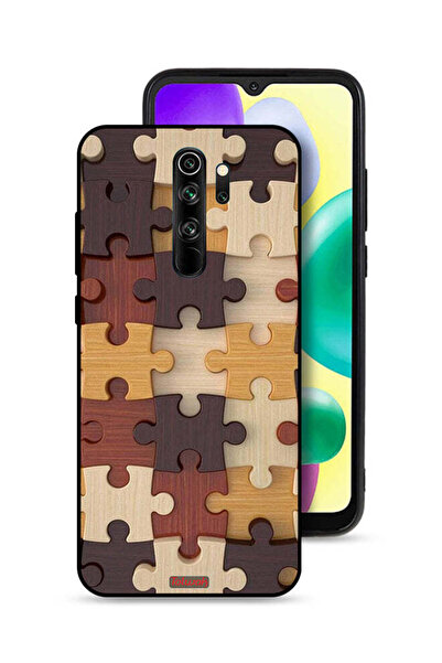 Tolwak Xiaomi Redmi Note 8 Pro Protective Case Cover Wooden Pattern