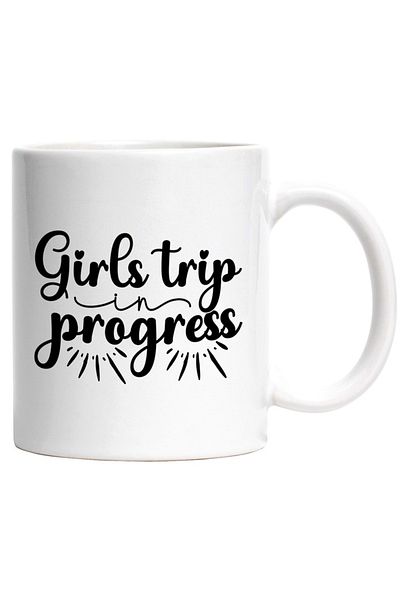INOVATIX Personalized white mug, for girls traveling together, INOVATIX®. 330ml