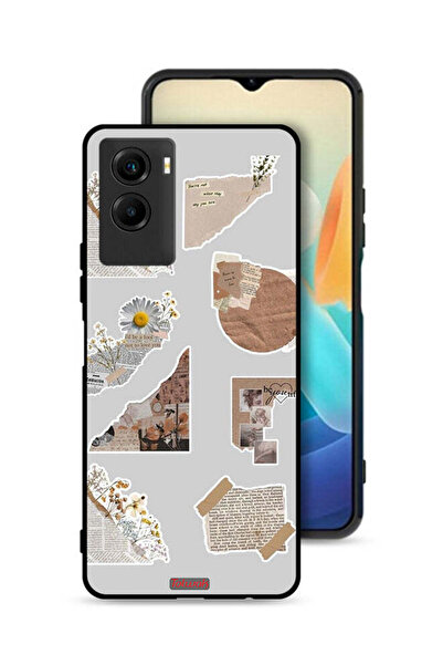 Tolwak غطاء حماية لهاتف Vivo Y55s 5G (2021) بقطع من الملصقات الورقية