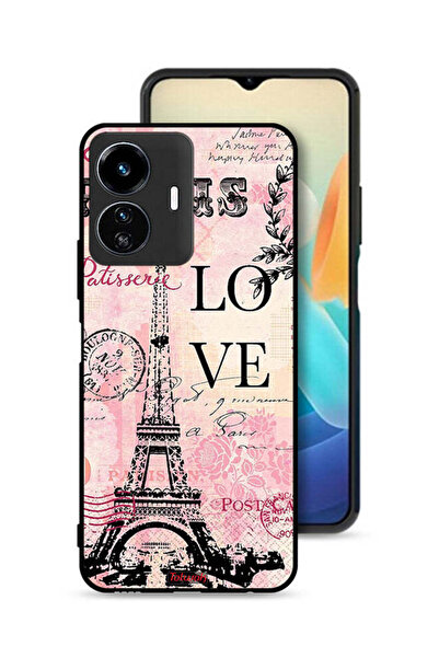 Tolwak غطاء حماية لهاتف Vivo Y77 5G بنقشة باريس لوف