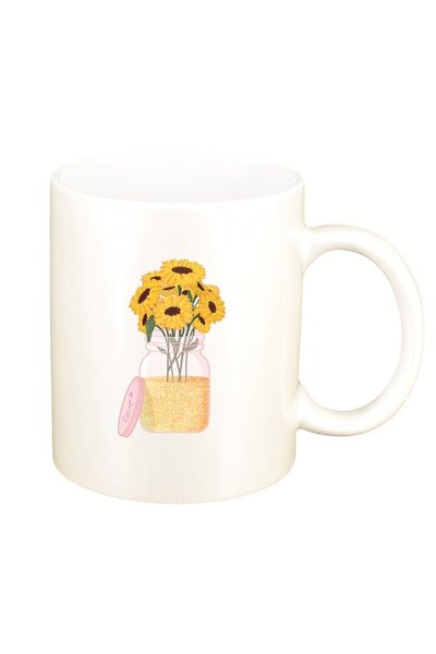 INOVATIX Cana alba personalizata, Ηλίανθος, D1372, INOVATIX®. 330ml