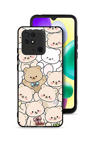 Tolwak غطاء حماية لهاتف Xiaomi Redmi 10C بنقشة الدببة