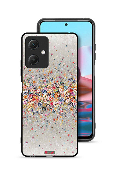 Tolwak غطاء حماية لهاتف شاومي ريدمي نوت 12 بنقشة زهور صغيرة وفن تجريدي