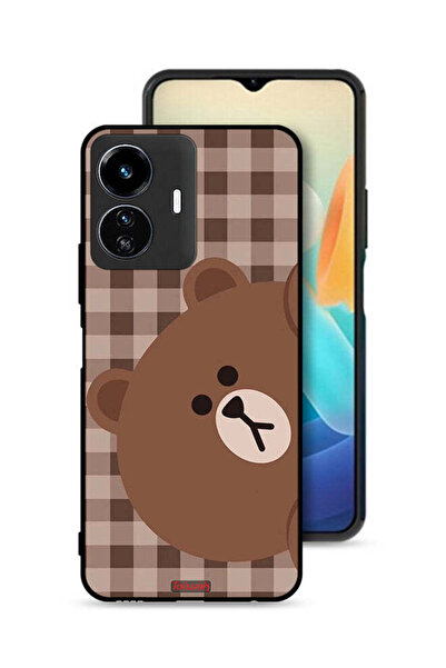 Tolwak غطاء حماية لهاتف Vivo Y77 5G بتصميم دب تيدي