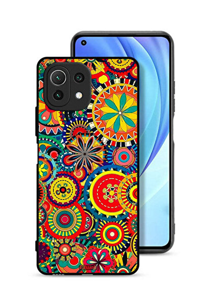 Tolwak غطاء حماية لهاتف شاومي مي 11 لايت بنمط ماندالا ملون