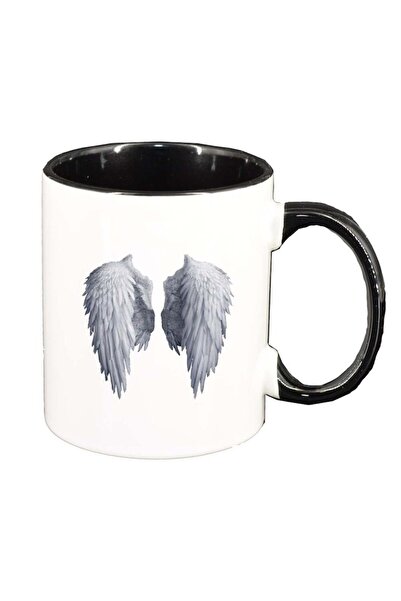 INOVATIX Cana alba personalizata, Inger, interior negru, D238, INOVATIX®. 330ml