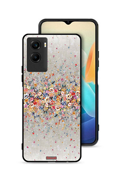 Tolwak غطاء حماية لهاتف Vivo Y55s 5G (2021) بنقشة زهور صغيرة وفن تجريدي