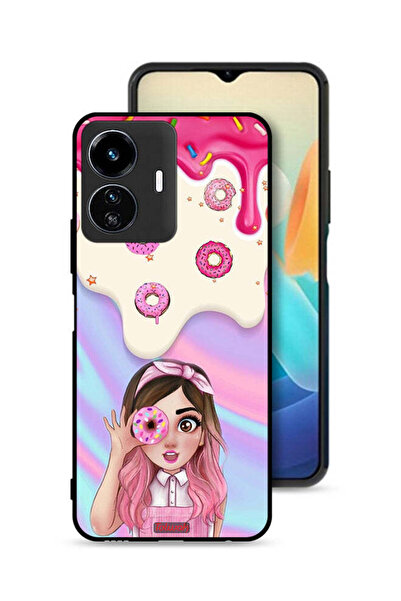 Tolwak Vivo Y77e 5G Protective Case Cover Holding Donut