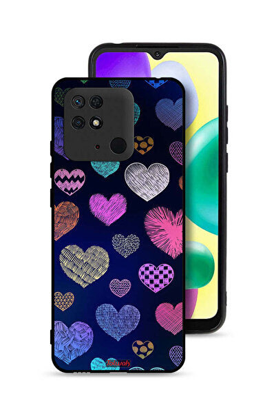 Tolwak غطاء حماية لهاتف شاومي ريدمي 10 سي بنقشة قلوب داجا