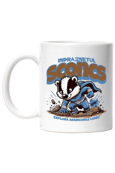 INOVATIX Cana alba personalizata, Indraznetul sconcs-Explora adancurile lumii...