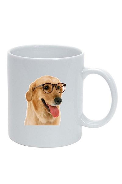 INOVATIX Personalized white mug, Dog, white, D180, INOVATIX®. 330ml