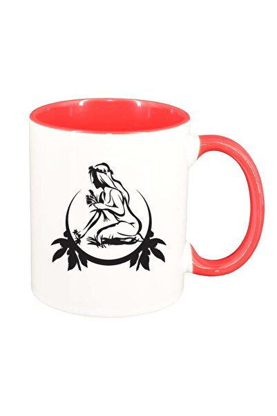 INOVATIX Cana alba personalizata, Zodie, interior rosu, D155, INOVATIX®. 330ml