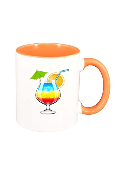 INOVATIX Cana alba personalizata, Cocktail, interior portocaliu, D413, INOVAT...