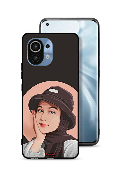Tolwak غطاء حماية لهاتف شاومي مي 11 بتصميم فتاة قبعة لطيفة ورسم فني