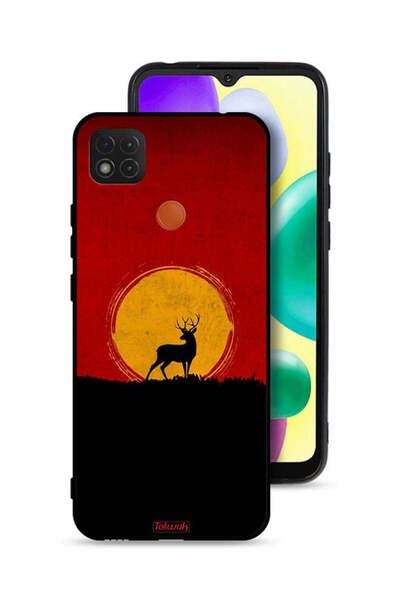Tolwak غطاء حماية لهاتف شاومي ريدمي 10A برسومات الغزال والقمر