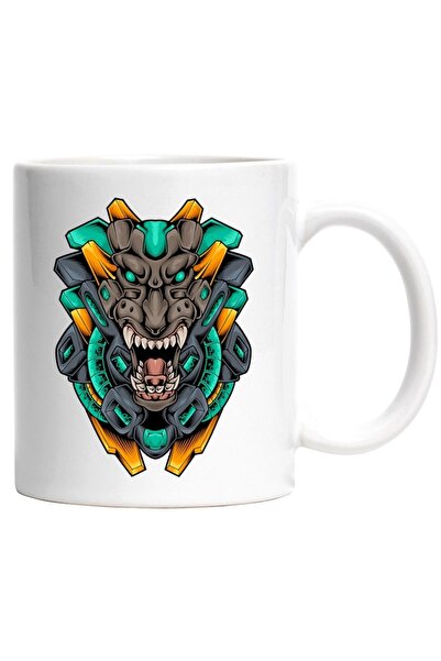 INOVATIX Cana alba personalizata, Maimuta, Primata, Robot, Mecha, SF, Cyberpu...