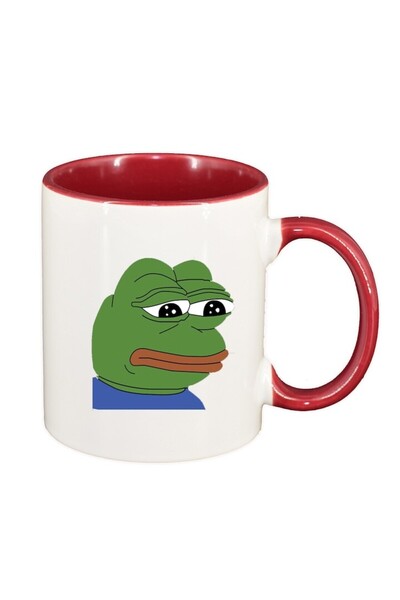 INOVATIX Cana alba personalizata, Meme - Funny, interior rosu-inchis, D1398, INOVATIX®. 330ml