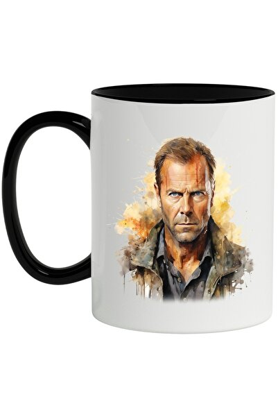 INOVATIX Cana alba personalizata, Barbat, Personaj, Jacheta, Sange, Camasa, c...