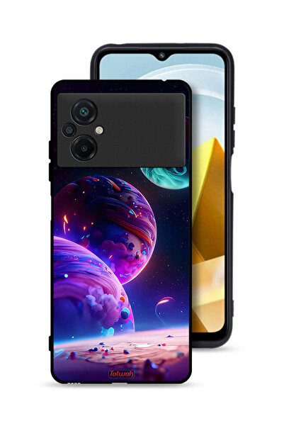 Tolwak غطاء حماية لهاتف Xiaomi Poco M5 4G بنمط كوكبي