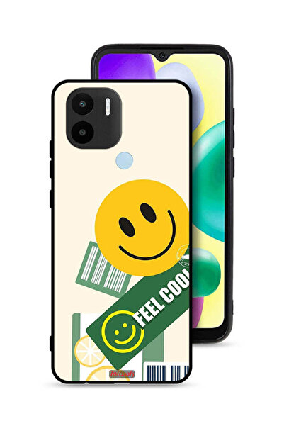 Tolwak Xiaomi Redmi A1 Plus Protective Case Cover Feel Cool Sticker