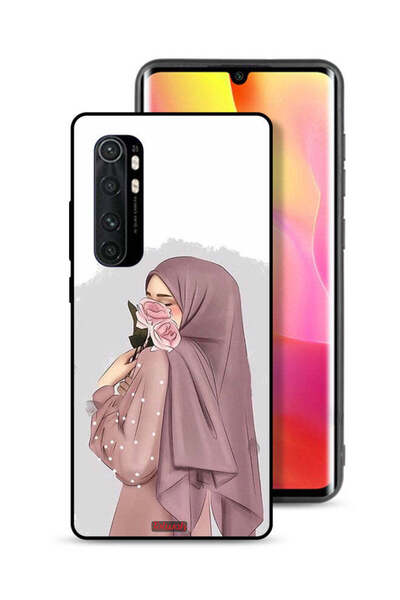 Tolwak غطاء حماية لهاتف شاومي مي نوت 10 لايت بتصميم فتاة تحمل ورودًا