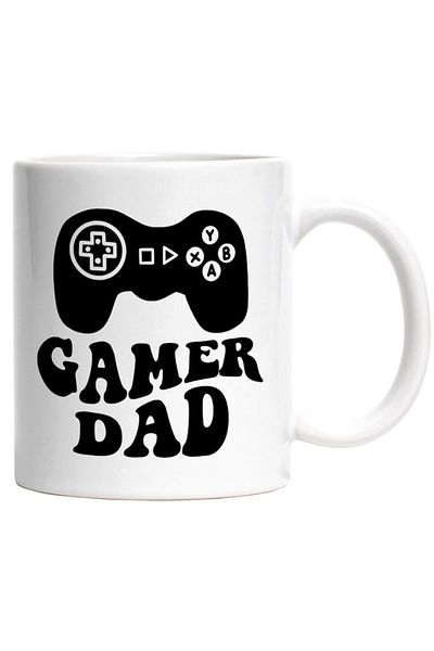 INOVATIX Personalized white mug, Gamer Dad, Family, Man, Console, INOVATIX®. 330ml