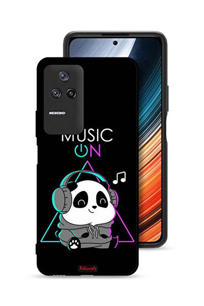 Tolwak غطاء حماية شاومي ريدمي K40S بطبعة موسيقى الباندا