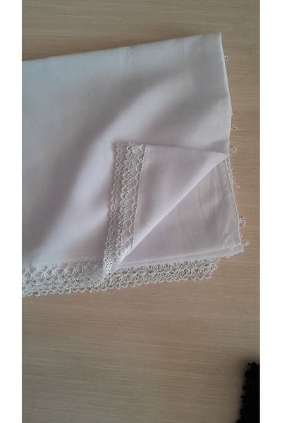 Papatyam Handcrafted Needlework Writing/2 Edges Embroidered Needlework/Needlework Yemeni/Handcrafted Dowry Cheesecloth/100X100/