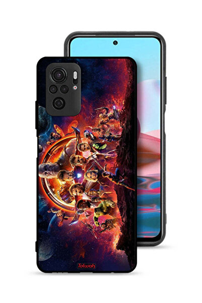 Tolwak Xiaomi Redmi Note 10 4G Protective Case Cover Avengers