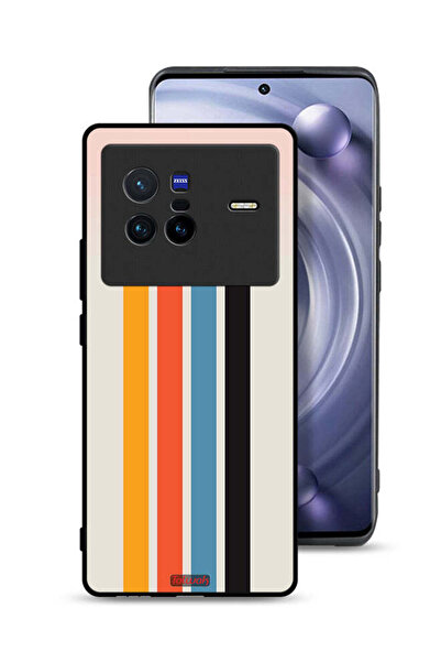 Tolwak غطاء حماية لهاتف Vivo X80 بنمط خطوط مستقيمة