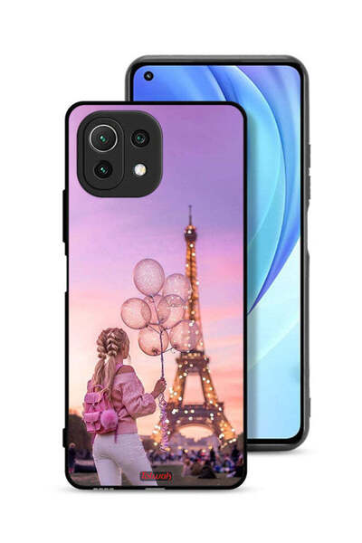 Tolwak غطاء حماية لهاتف شاومي مي 11 لايت - فتاة تحمل بالونات