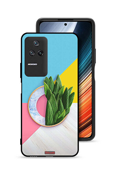 Tolwak غطاء حماية لهاتف شاومي ريدمي كي 50 برو بنقشة أوراق تجريدية