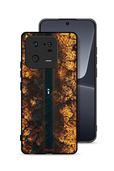 Tolwak غطاء حماية لهاتف شاومي 13 برو - طريق في أشجار الخريف