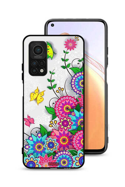 Tolwak غطاء حماية لهاتف شاومي مي 10 تي برو 5G بنقشة زهور ماندالا