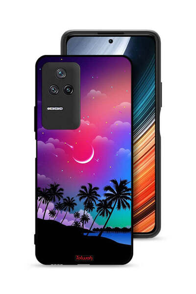 Tolwak Xiaomi Poco F4 Protective Case Cover Moon In Night Art