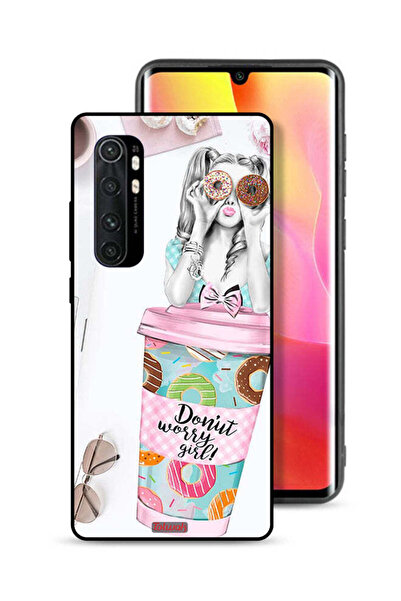 Tolwak غطاء حماية لهاتف شاومي مي نوت 10 لايت - فتاة دونات ووري