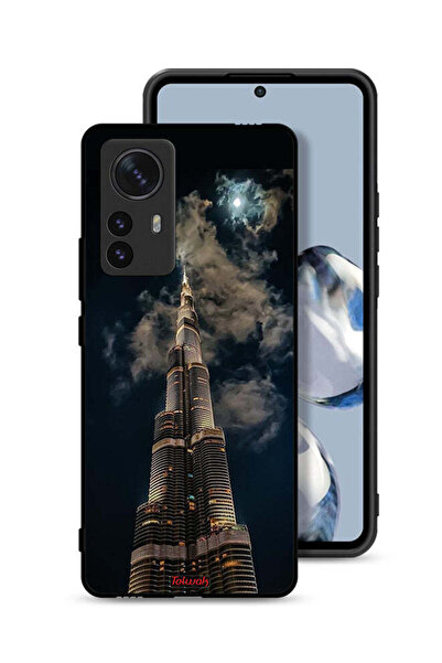 Tolwak Xiaomi 12 Pro Protective Case Cover Burj Khalifa In Night