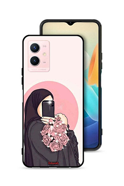 Tolwak غطاء حماية لهاتف Vivo Y33s 5G، فن التقاط صور سيلفي مع حمل الزهور