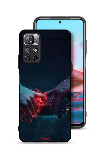 Tolwak غطاء حماية لهاتف شاومي ريدمي نوت 11 4G، مزين برسومات أيدي محترقة