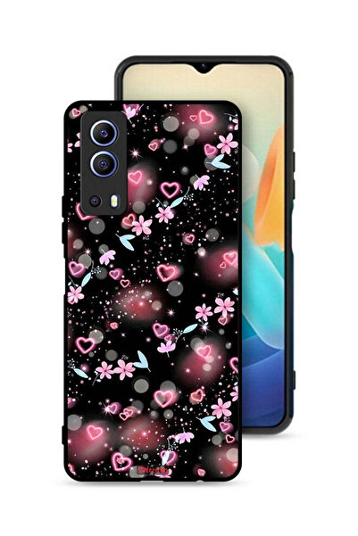 Tolwak غطاء حماية لهاتف Vivo iQOO Z3 5G بنقشة قلوب وأزهار صغيرة