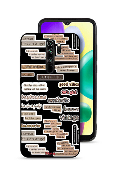 Tolwak غطاء حماية لهاتف شاومي ريدمي نوت 8 برو مع ملصقات اقتباسات جميلة