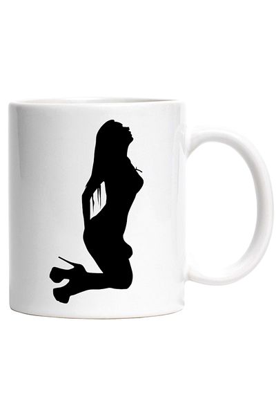 INOVATIX Personalized white mug, sexy woman - shoes, INOVATIX®. 330ml