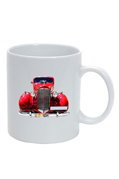 INOVATIX Εξατομικευμένη λευκή κούπα, Old School Car, λευκή, D1007, INOVATIX®....