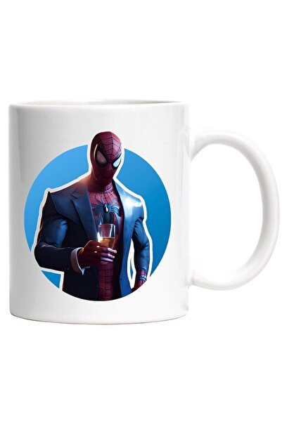 INOVATIX Cana alba personalizata, Spiderman, Costum, Marvel, Supereroi, Bautura, Filme, INOVATIX®. 330ml