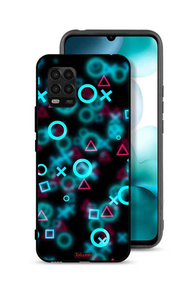 Tolwak Xiaomi Mi 10 Lite 5G Protective Case Cover Squid Game Icons Small