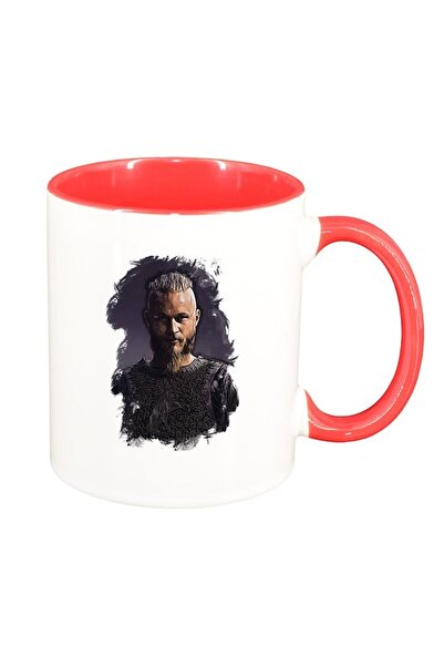 INOVATIX Cana alba personalizata, Vikingii, interior rosu, D1437, INOVATIX®. ...