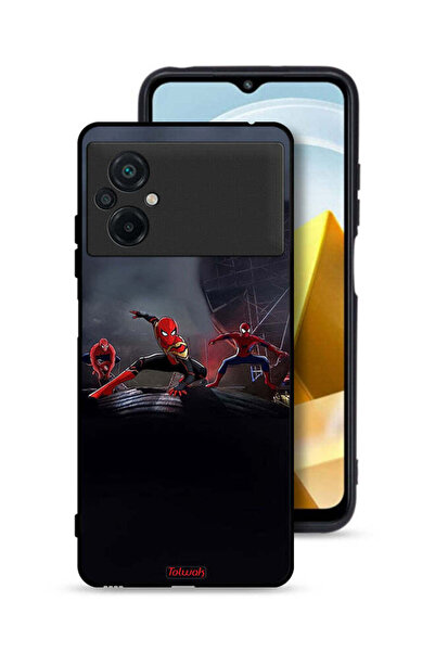 Tolwak Xiaomi Poco M5 4G Protective Case Cover Three Spiders