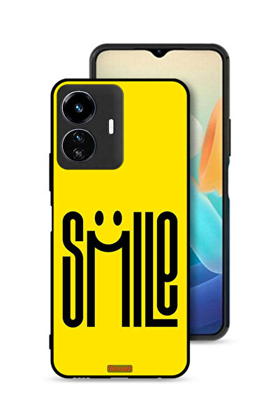 Tolwak Vivo Y77e 5G Protective Case Cover Smile Art