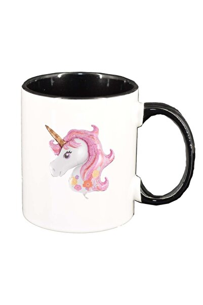 INOVATIX Cana alba personalizata, Pony, interior negru, D255, INOVATIX®. 330ml