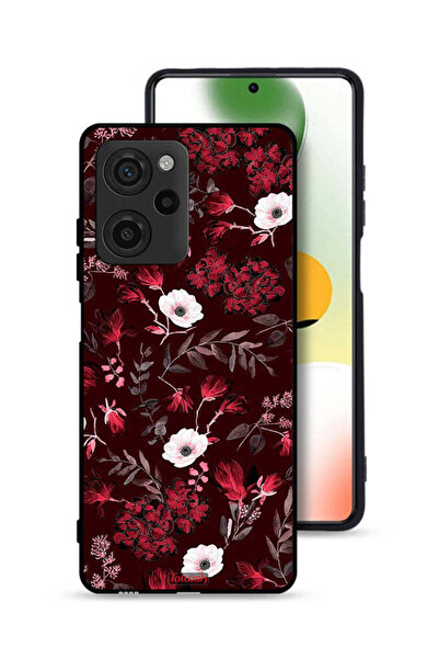 Tolwak غطاء حماية لهاتف Xiaomi Poco X5 Pro مزين بزهور صغيرة وأوراق استوائية